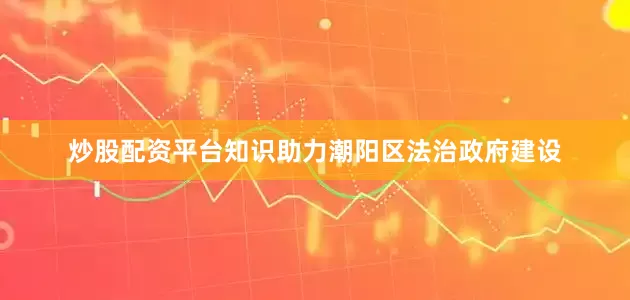 炒股配资平台知识助力潮阳区法治政府建设