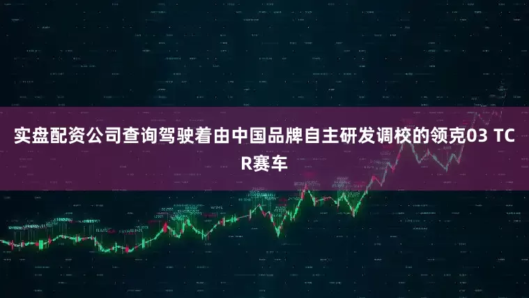 实盘配资公司查询驾驶着由中国品牌自主研发调校的领克03 TCR赛车