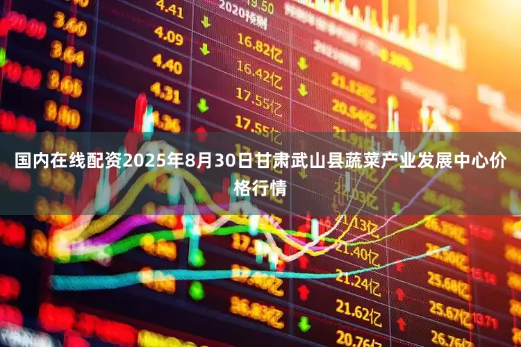 国内在线配资2025年8月30日甘肃武山县蔬菜产业发展中心价格行情