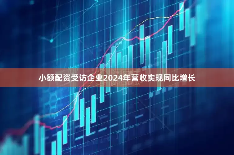 小额配资受访企业2024年营收实现同比增长